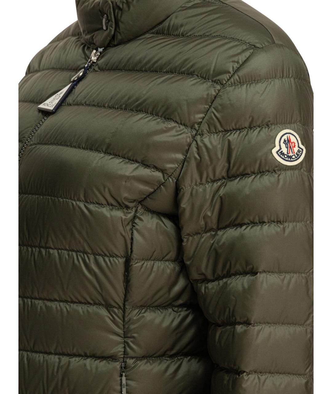MONCLER Зеленая полиамидовая куртка, фото 4