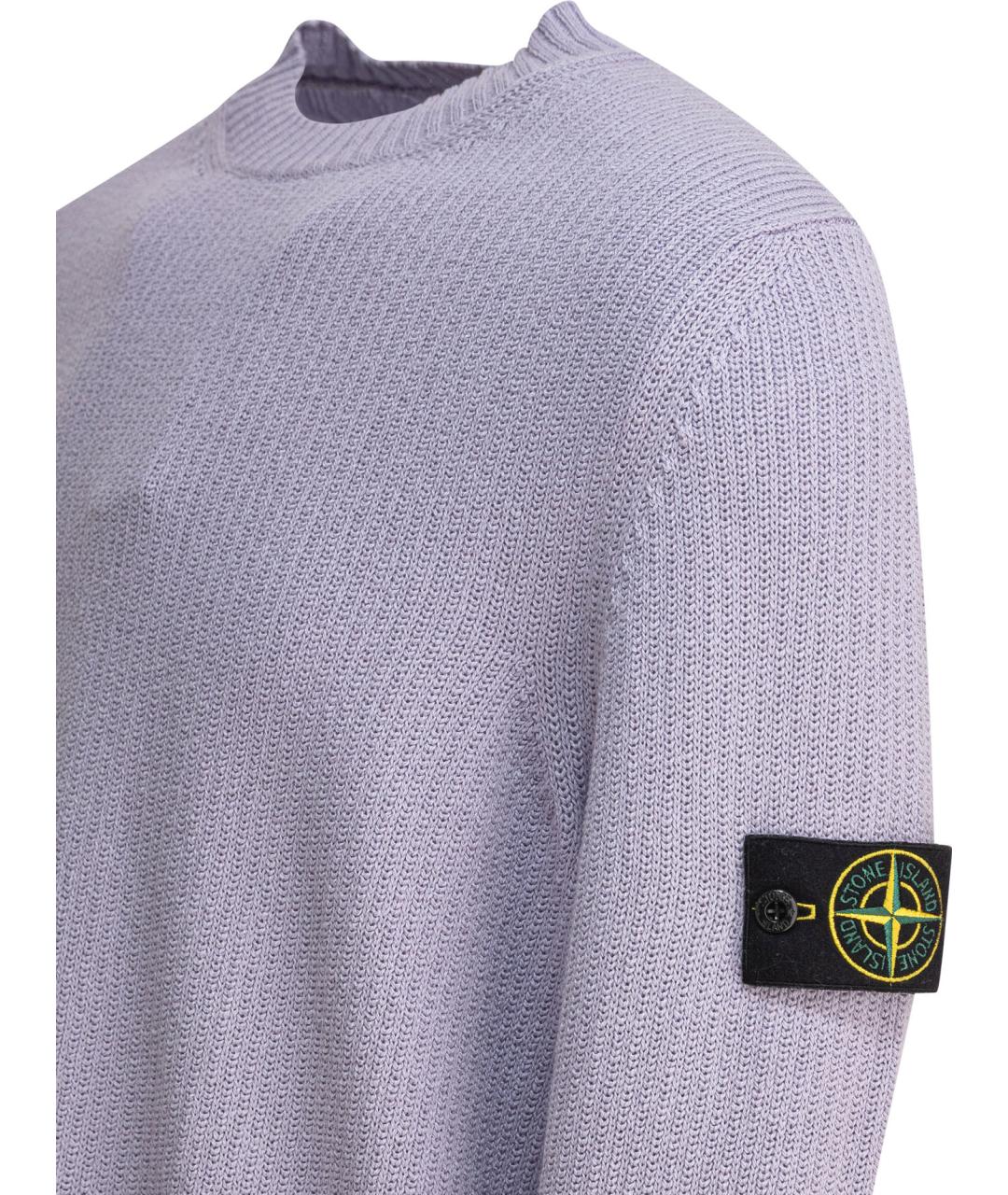 STONE ISLAND Фиолетовый хлопковый джемпер / свитер, фото 4