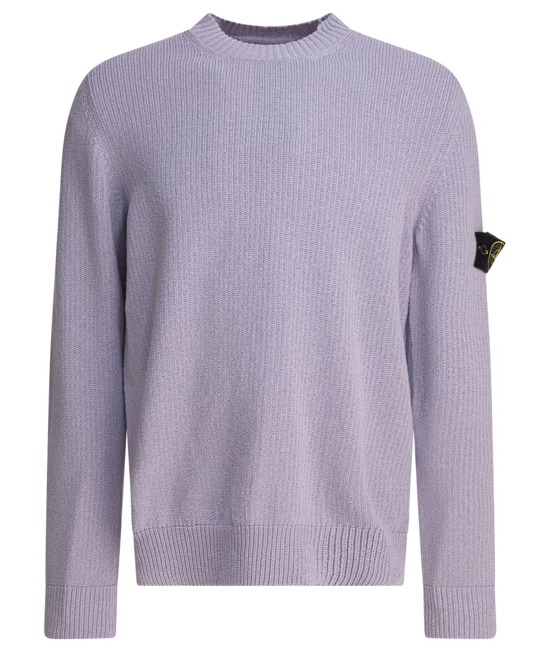 STONE ISLAND Фиолетовый хлопковый джемпер / свитер, фото 1