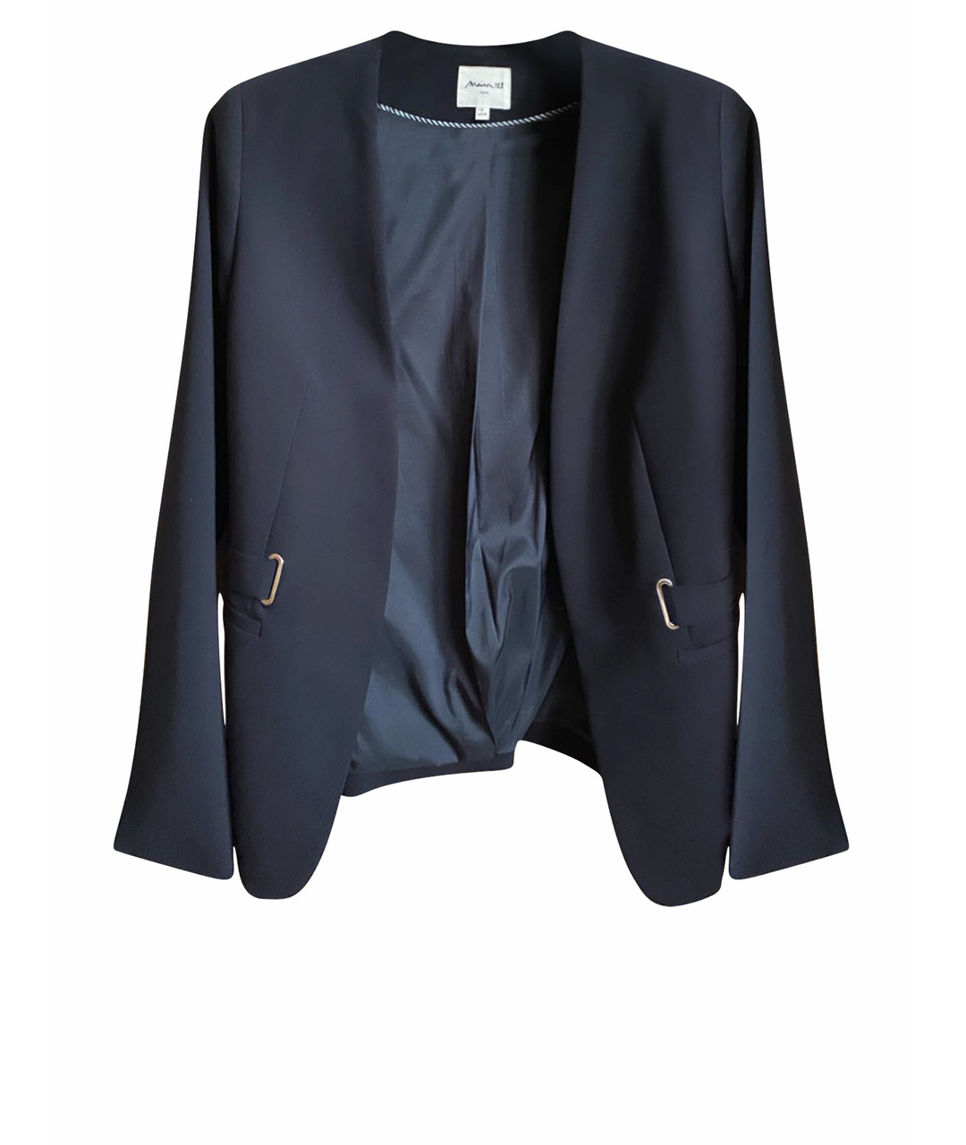 MAISON REBATCHI Темно-синий полиэстеровый жакет/пиджак, фото 1