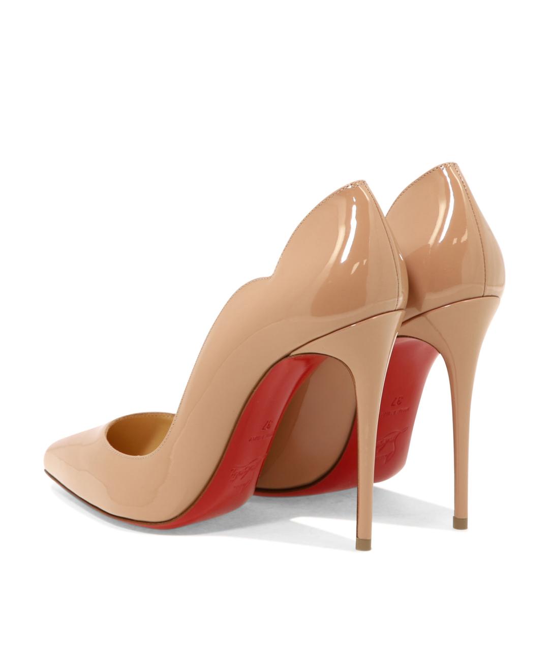 CHRISTIAN LOUBOUTIN Розовые кожаные туфли, фото 4