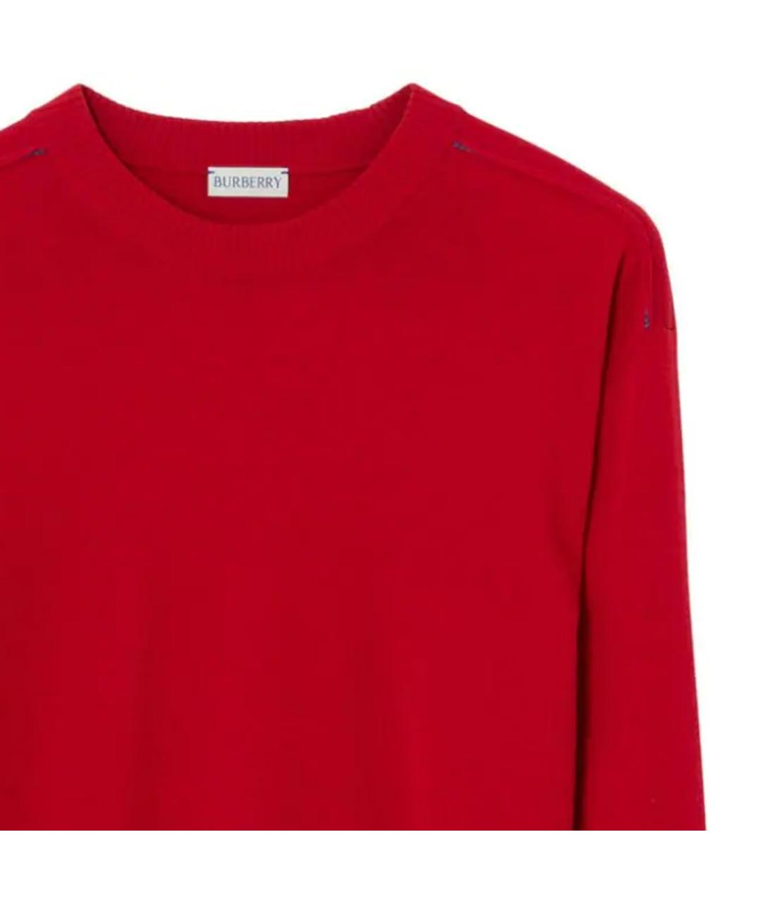 BURBERRY Красный джемпер / свитер, фото 5