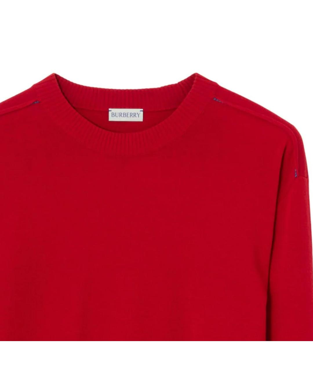BURBERRY Красный джемпер / свитер, фото 3