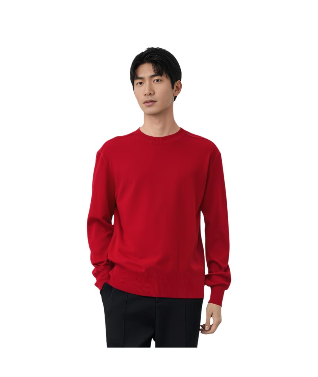 BURBERRY Красный джемпер / свитер, фото 2