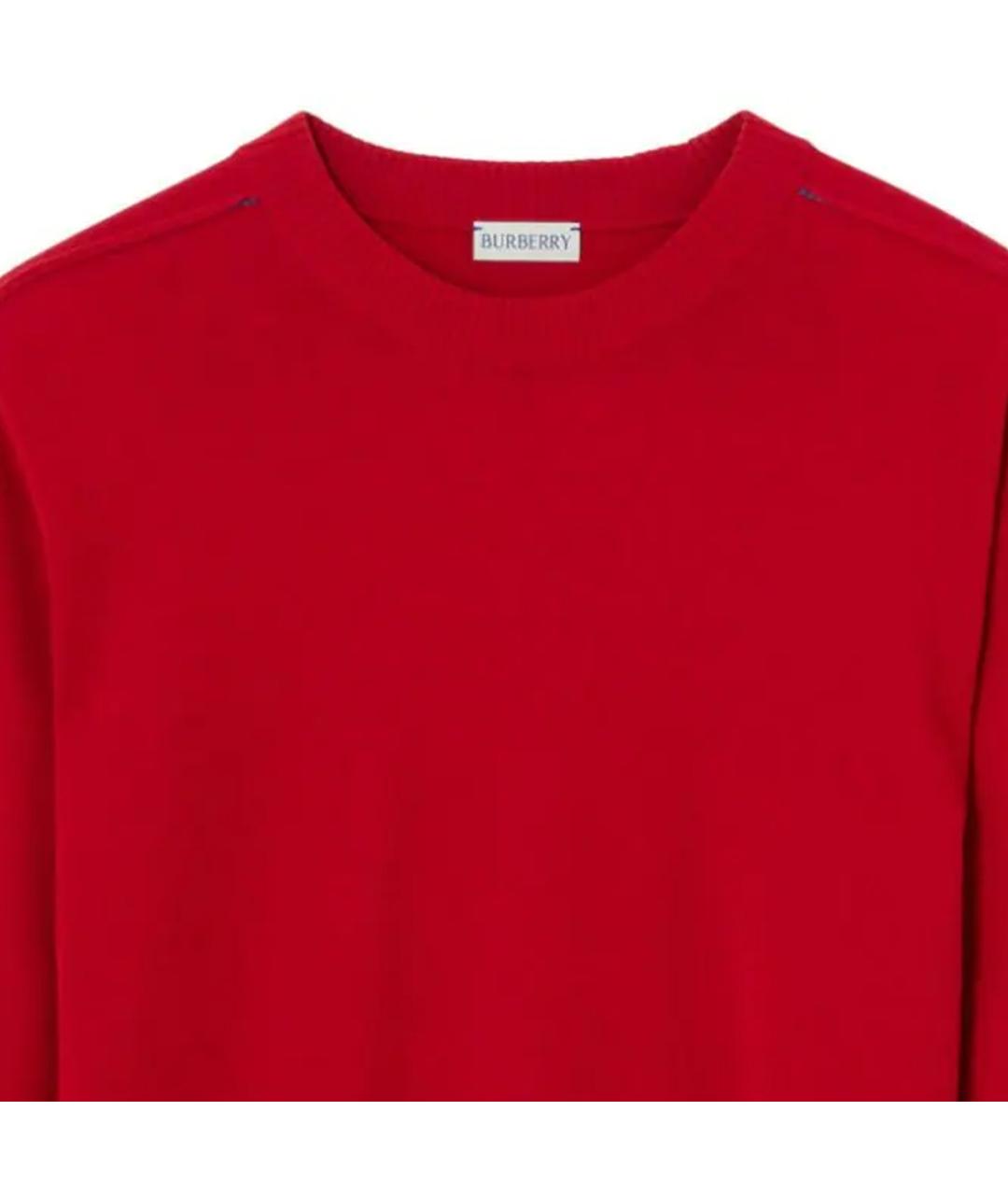BURBERRY Красный джемпер / свитер, фото 4
