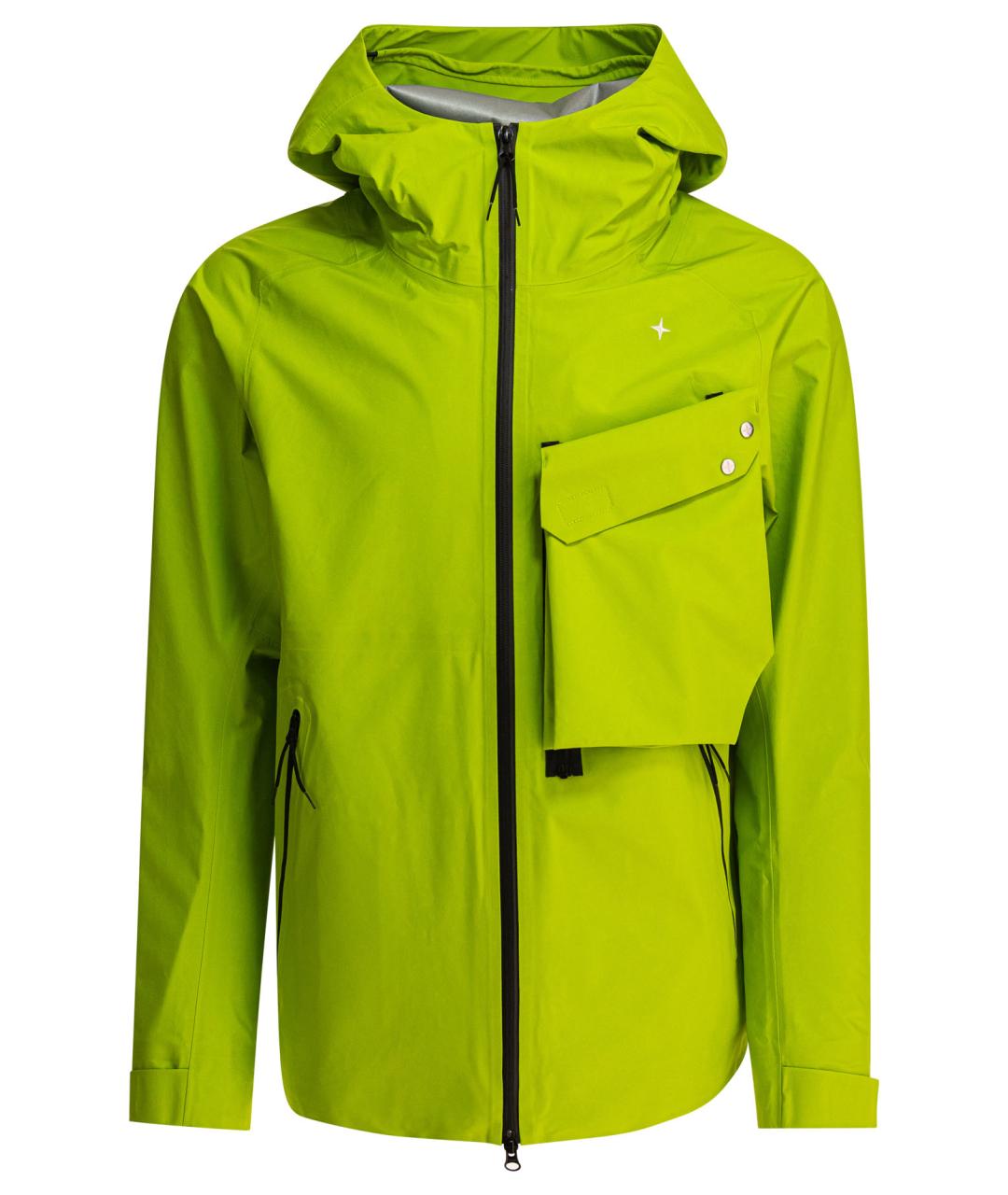STONE ISLAND Зеленая полиэстеровая куртка, фото 1