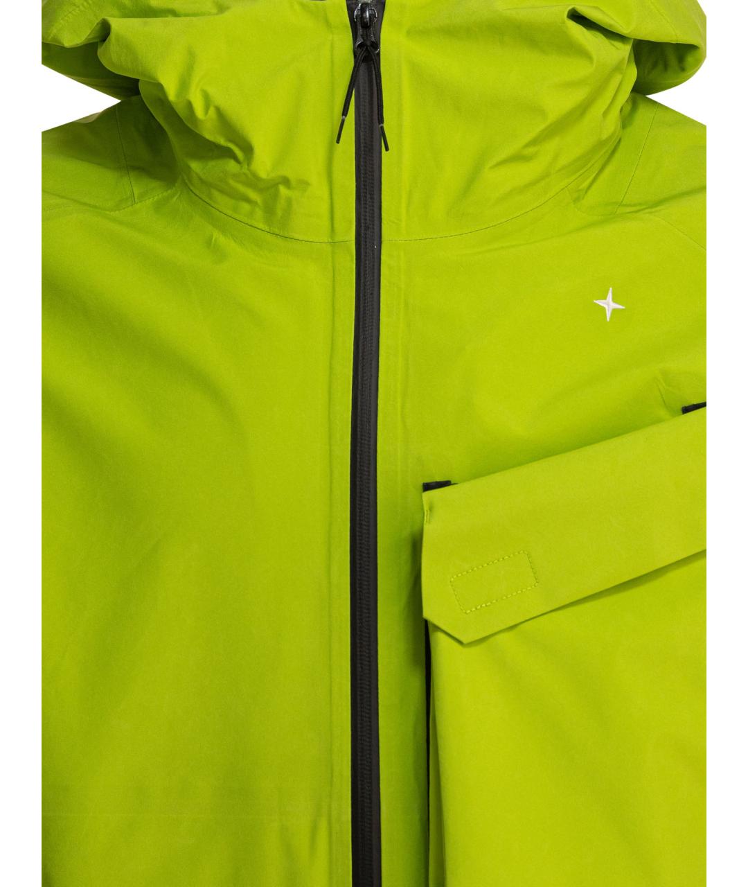 STONE ISLAND Зеленая полиэстеровая куртка, фото 3