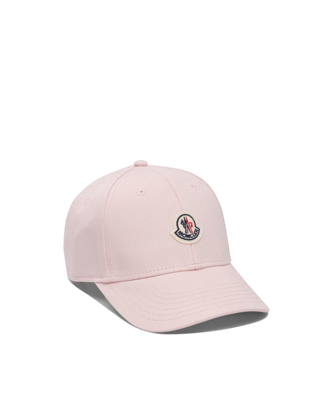 MONCLER Розовая хлопковая шляпа, фото 2