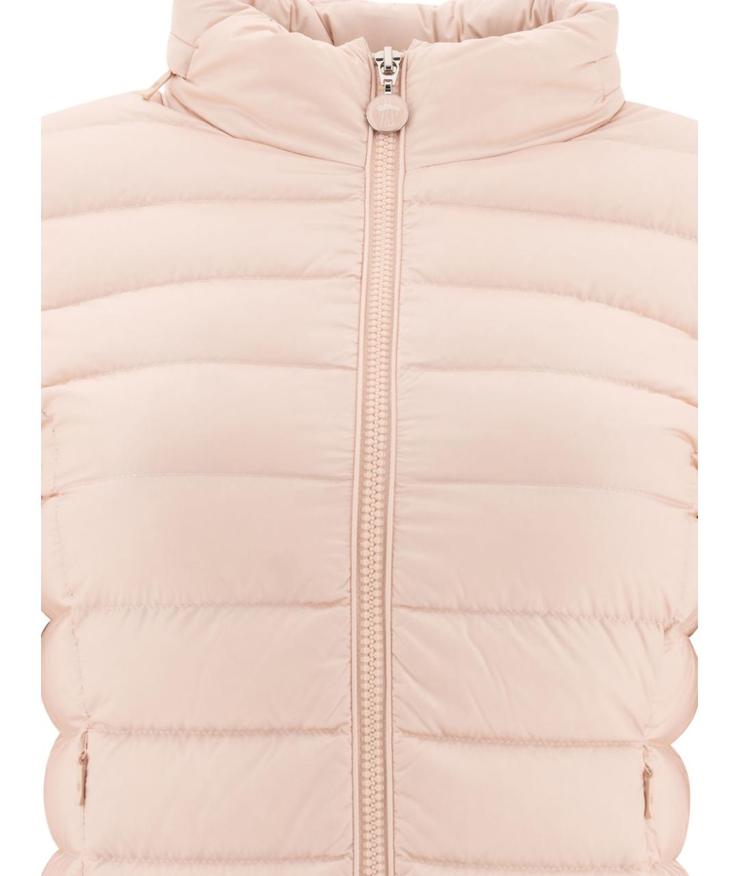 MONCLER Розовая полиамидовая куртка, фото 3