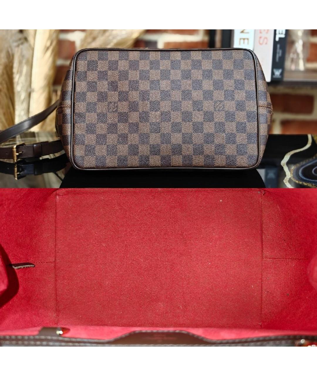 LOUIS VUITTON Коричневая сумка с короткими ручками, фото 9