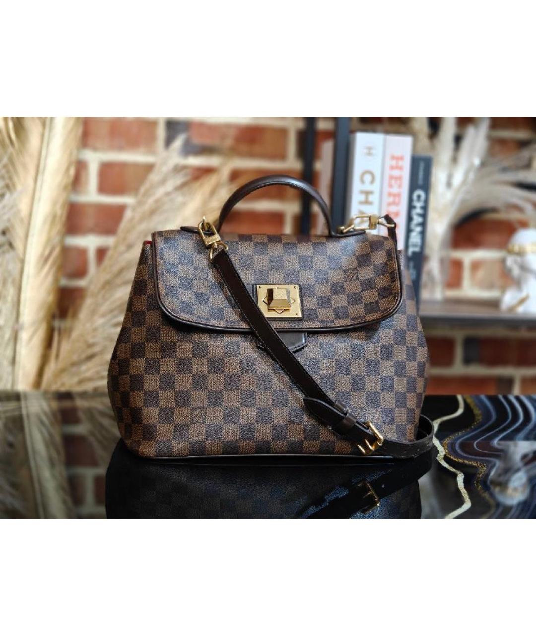 LOUIS VUITTON Коричневая сумка с короткими ручками, фото 2