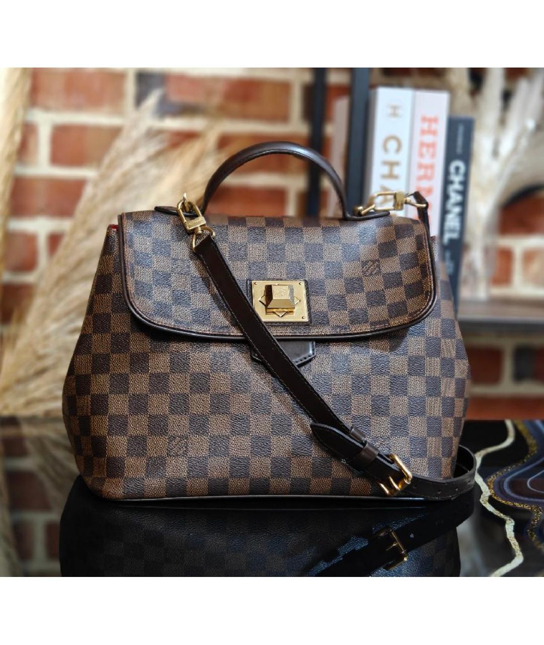 LOUIS VUITTON Коричневая сумка с короткими ручками, фото 4