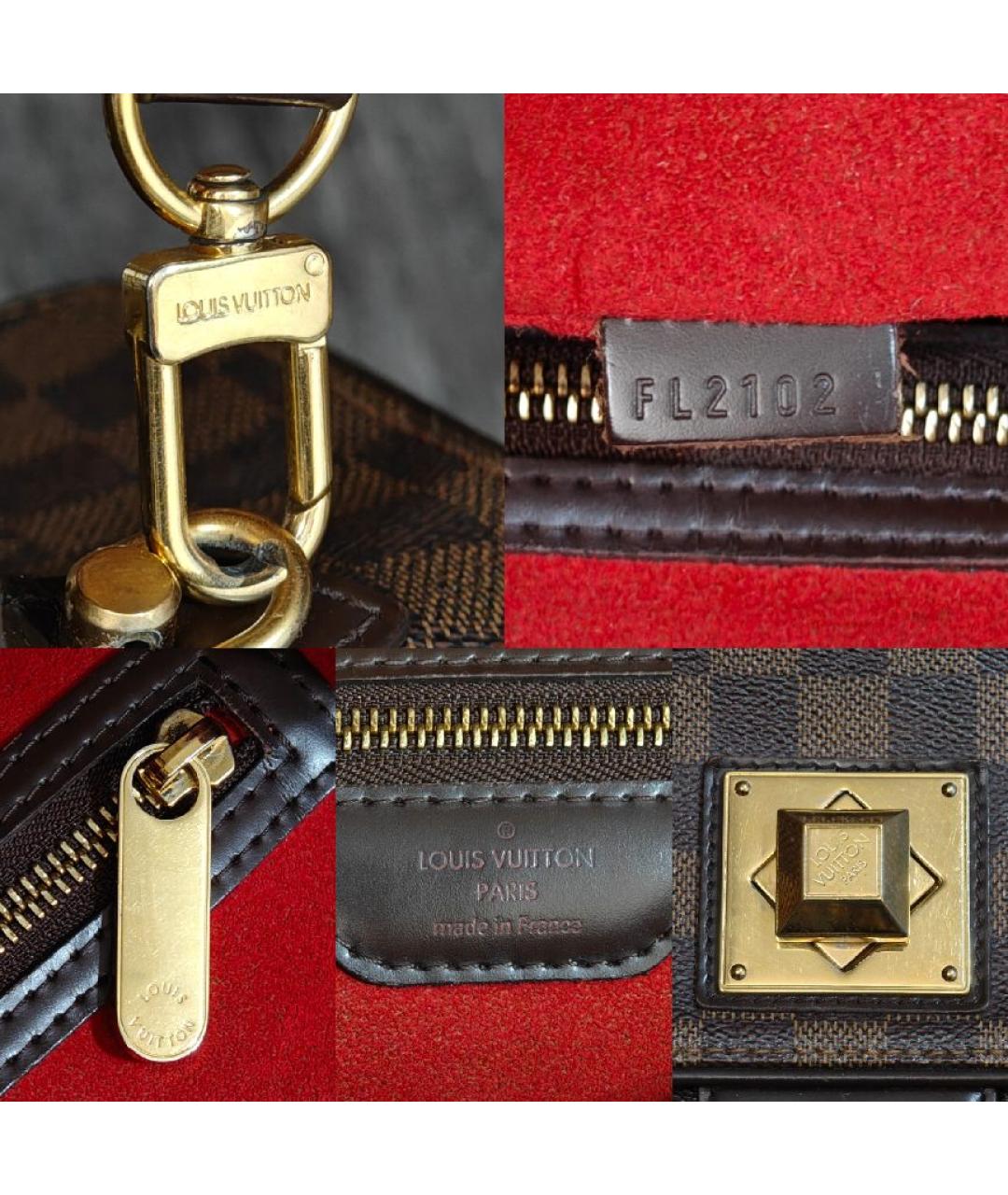 LOUIS VUITTON Коричневая сумка с короткими ручками, фото 6