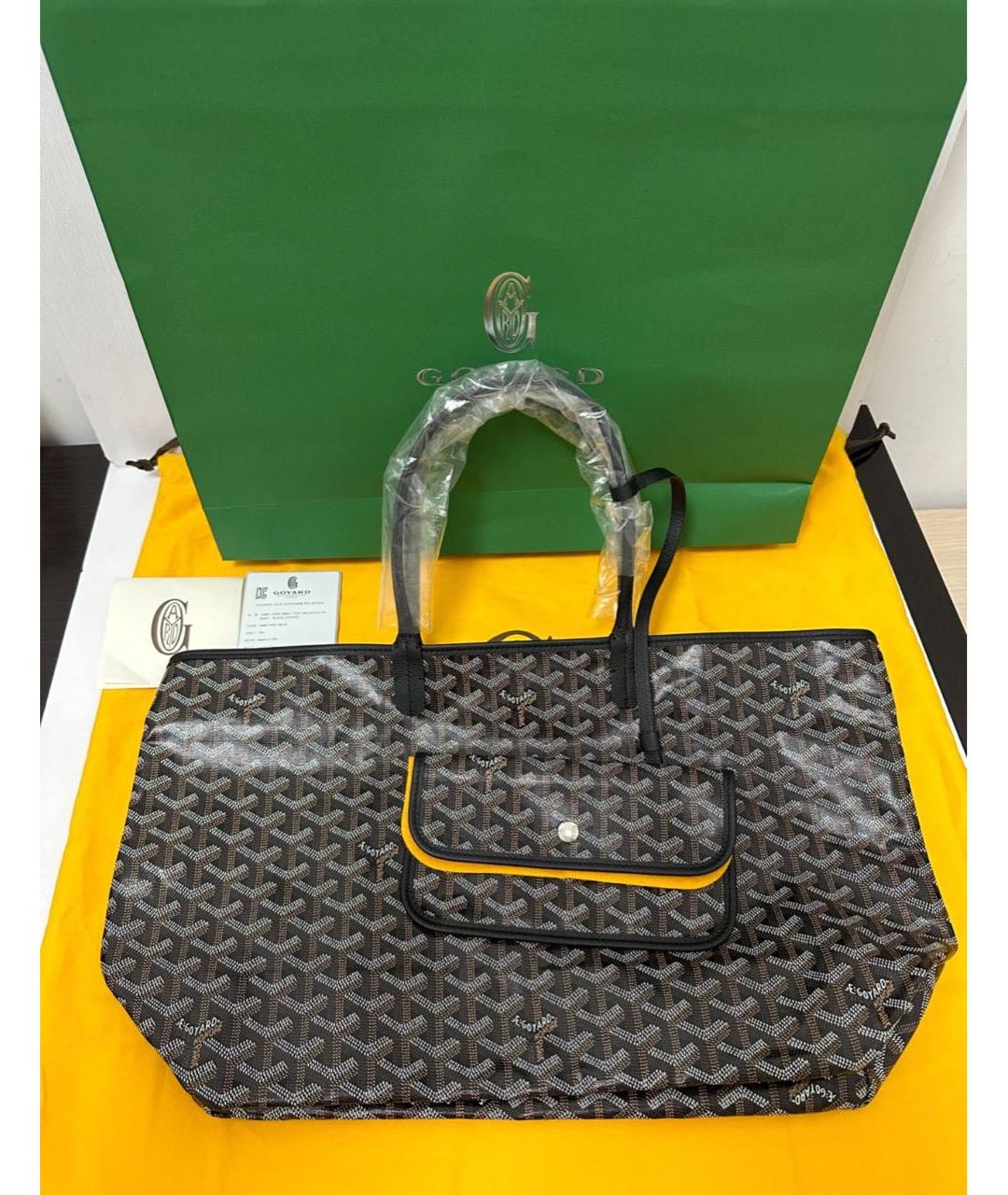GOYARD Черная сумка тоут, фото 6