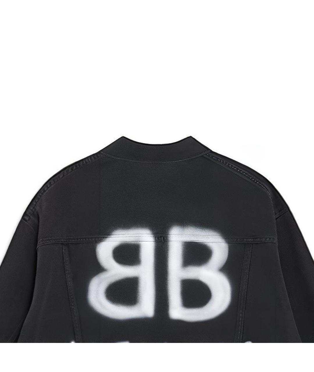 BALENCIAGA Черная деним куртка, фото 6