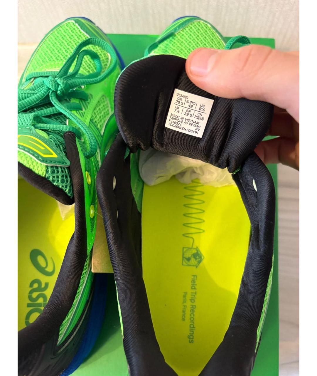ASICS Зеленые низкие кроссовки / кеды, фото 2