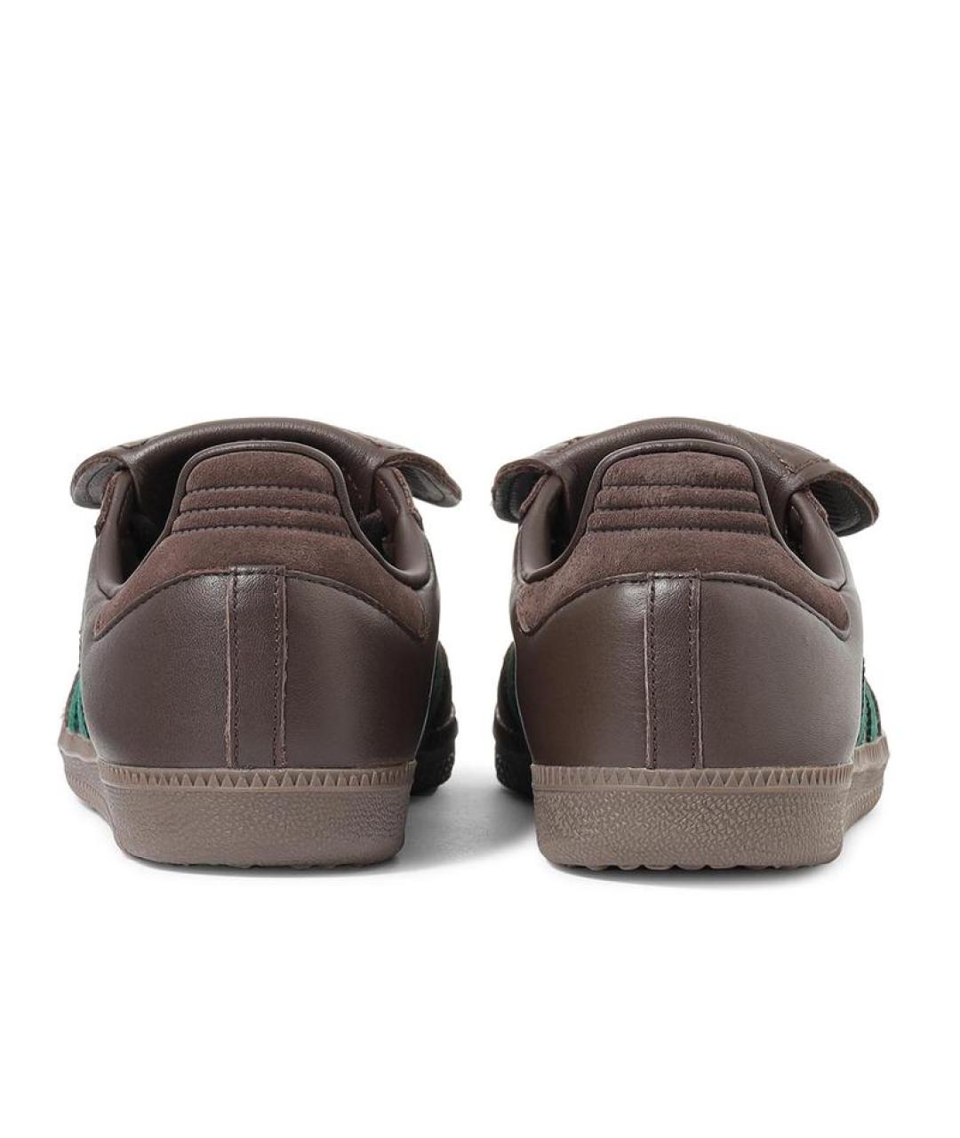 ADIDAS Коричневые кожаные кеды, фото 2