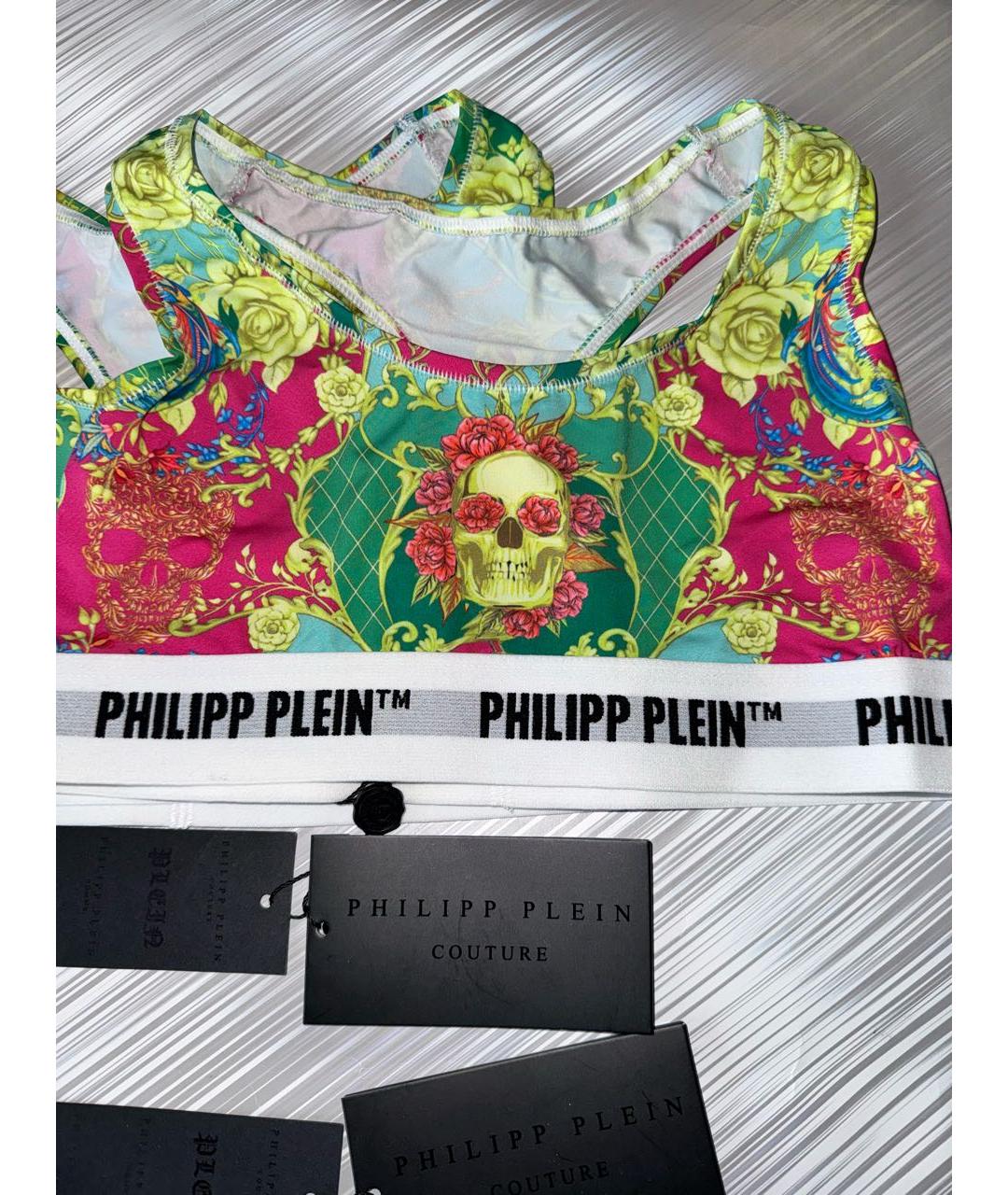 PHILIPP PLEIN Мульти полиэстеровый купальник, фото 2