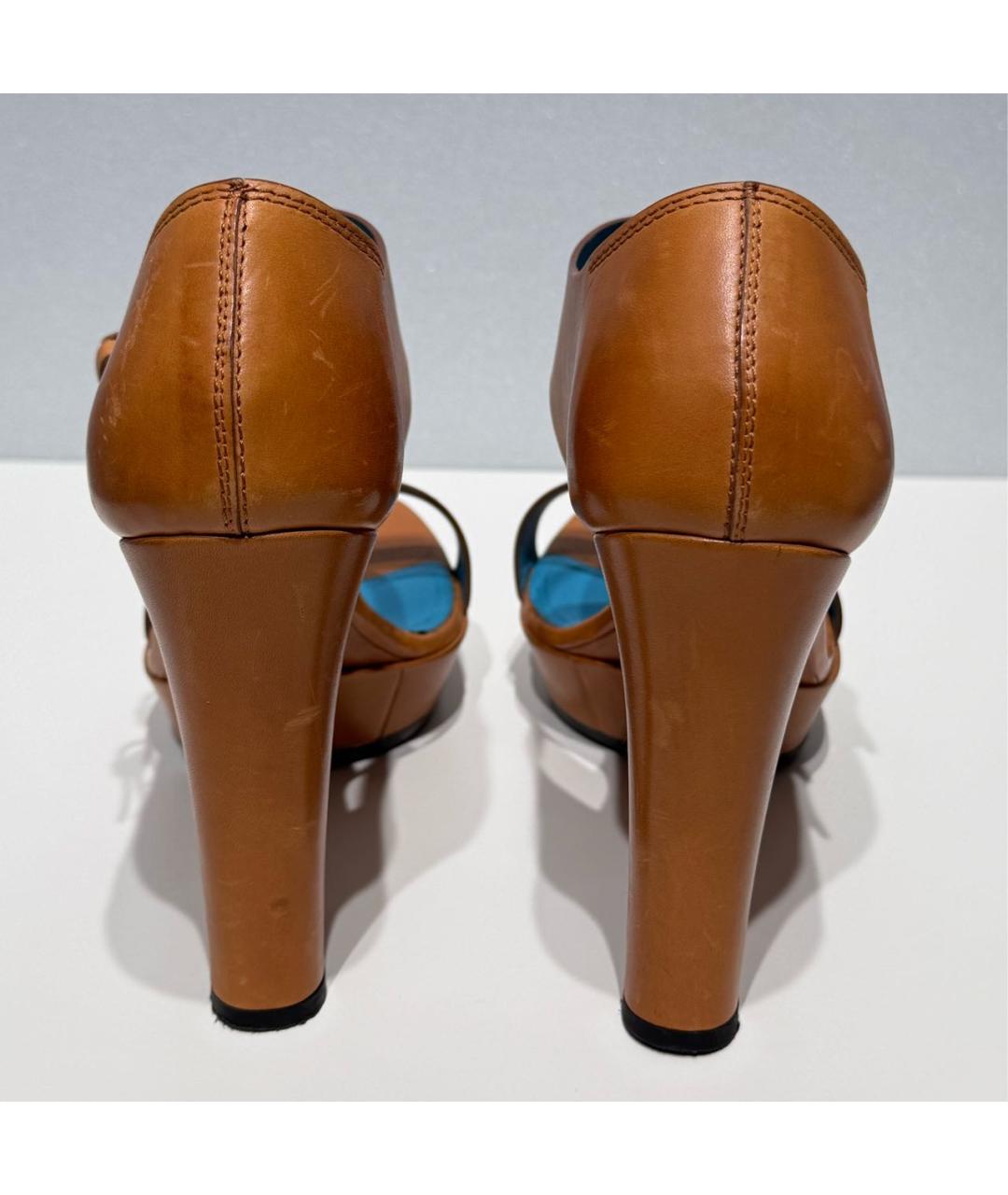 TOD'S Кожаные босоножки, фото 4