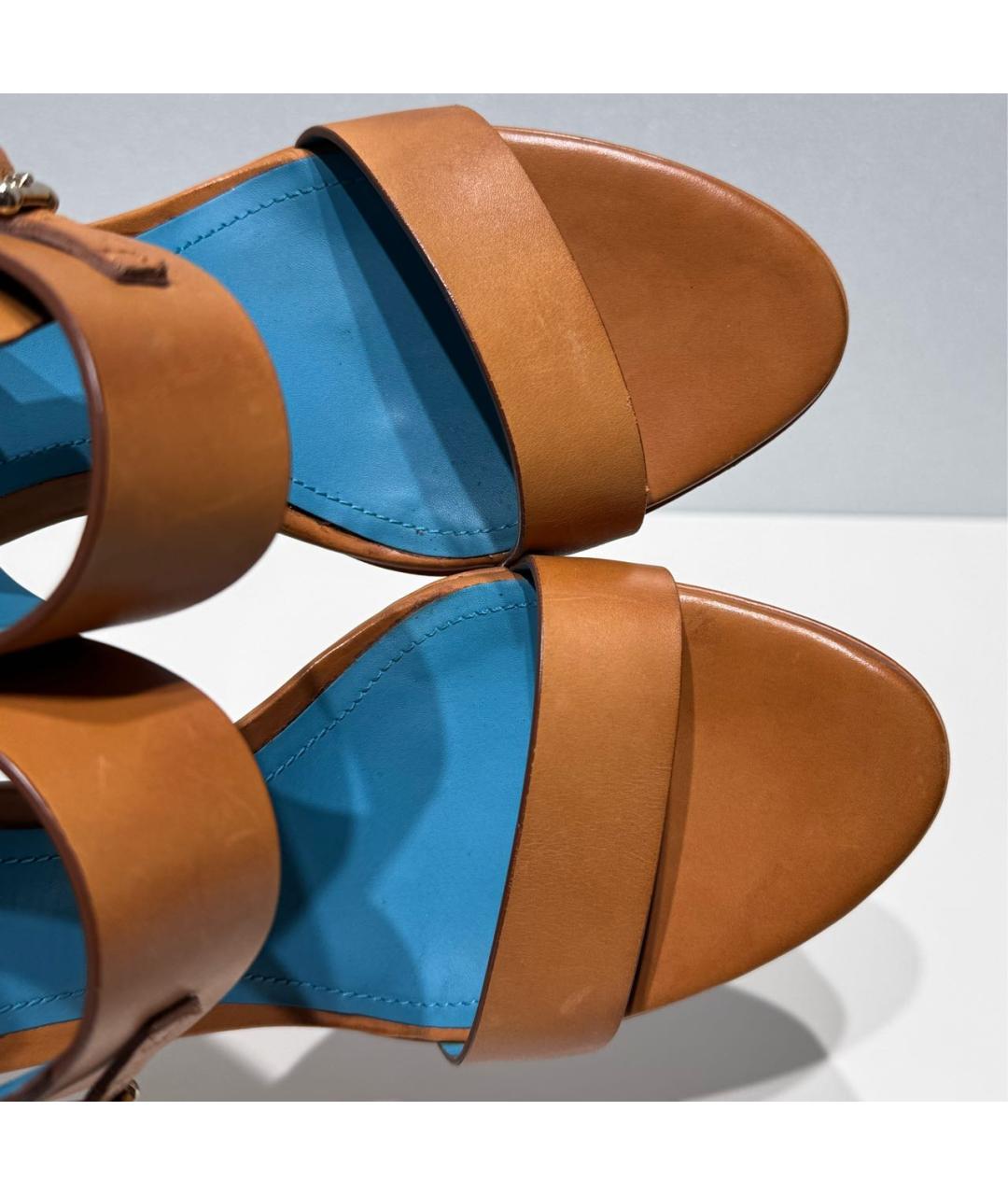 TOD'S Кожаные босоножки, фото 5
