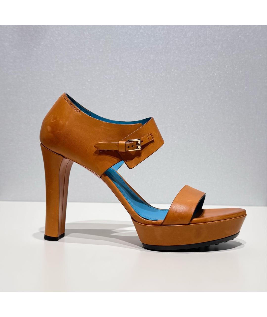 TOD'S Кожаные босоножки, фото 9