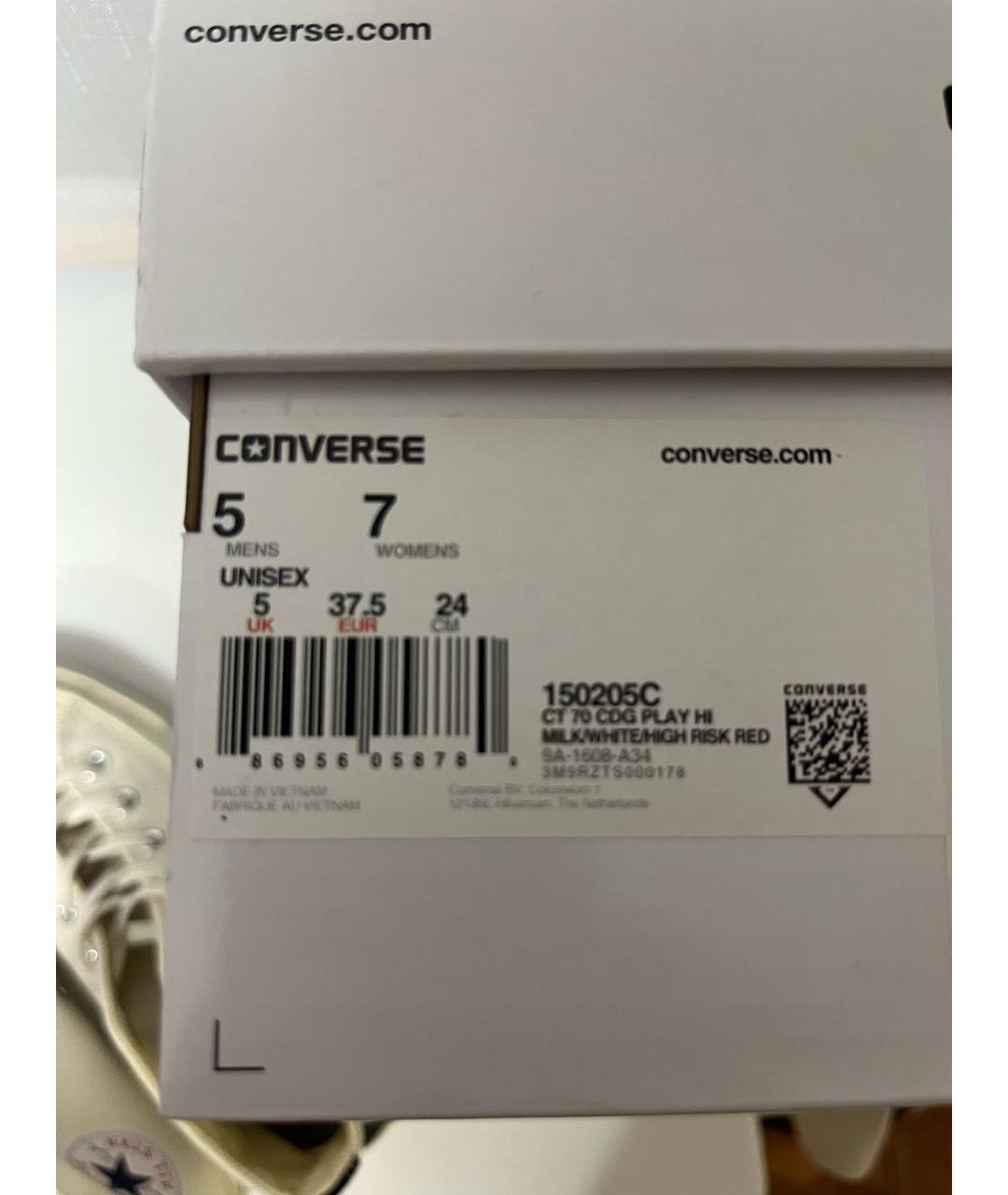 CONVERSE Белые кеды, фото 6