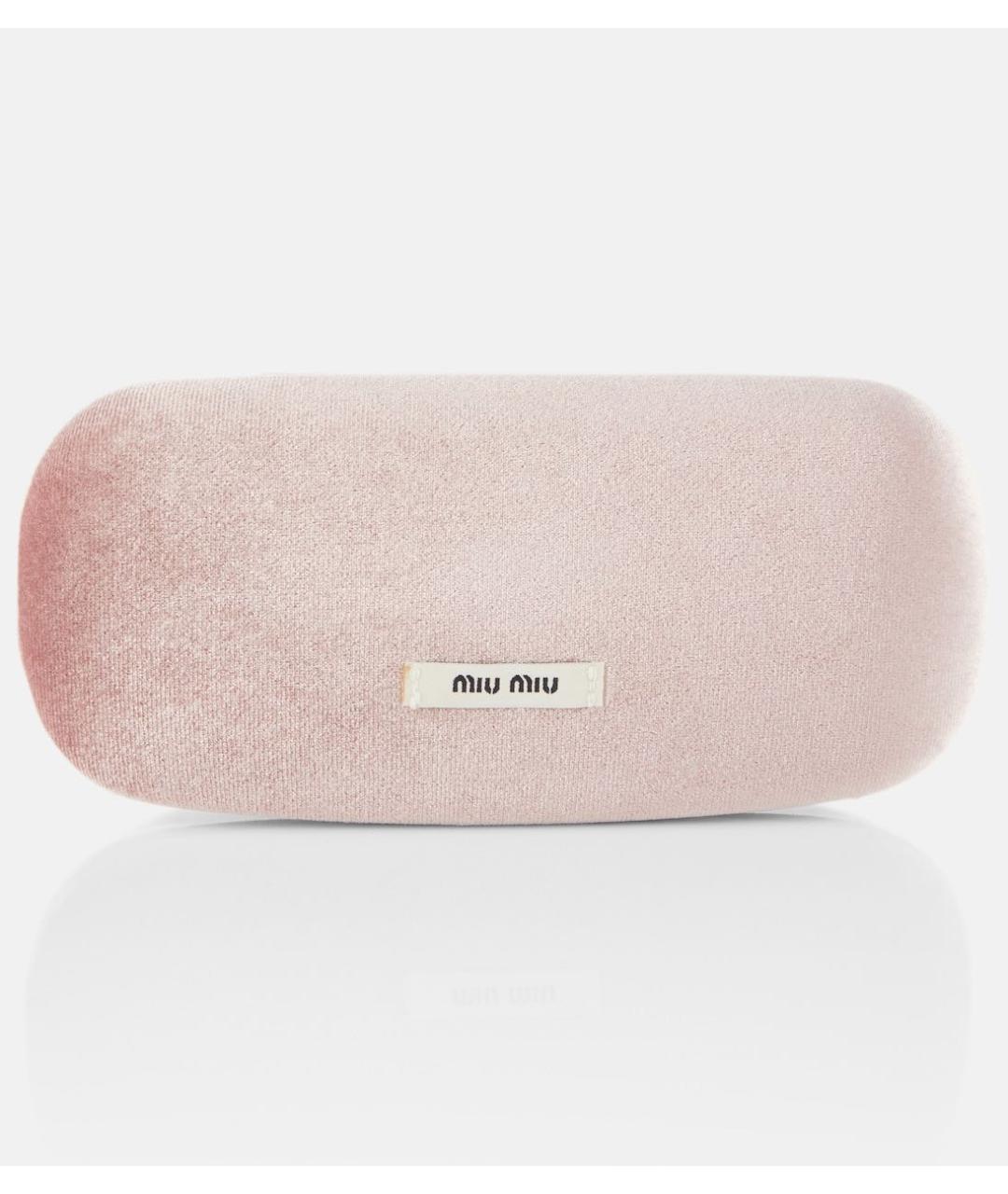 MIU MIU Золотые металлические солнцезащитные очки, фото 5