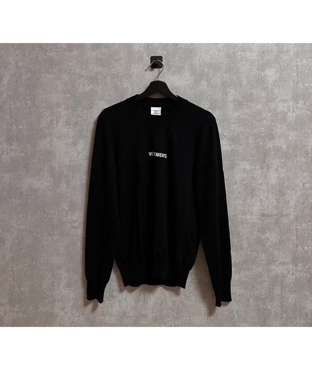 VETEMENTS Черный шерстяной джемпер / свитер, фото 5