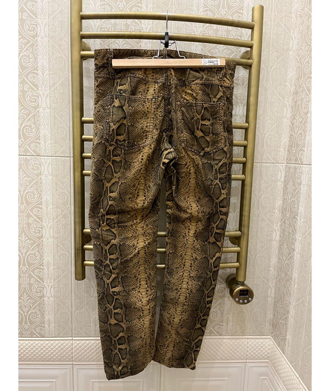 ISABEL MARANT ETOILE Хаки велюровые брюки узкие, фото 2