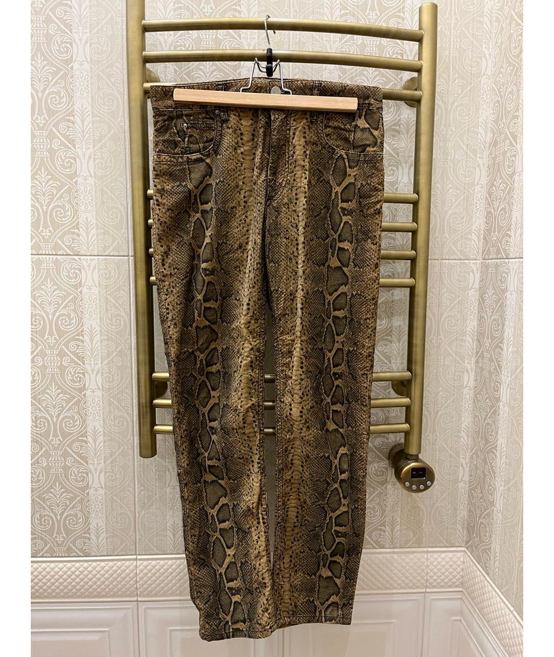 ISABEL MARANT ETOILE Хаки велюровые брюки узкие, фото 5