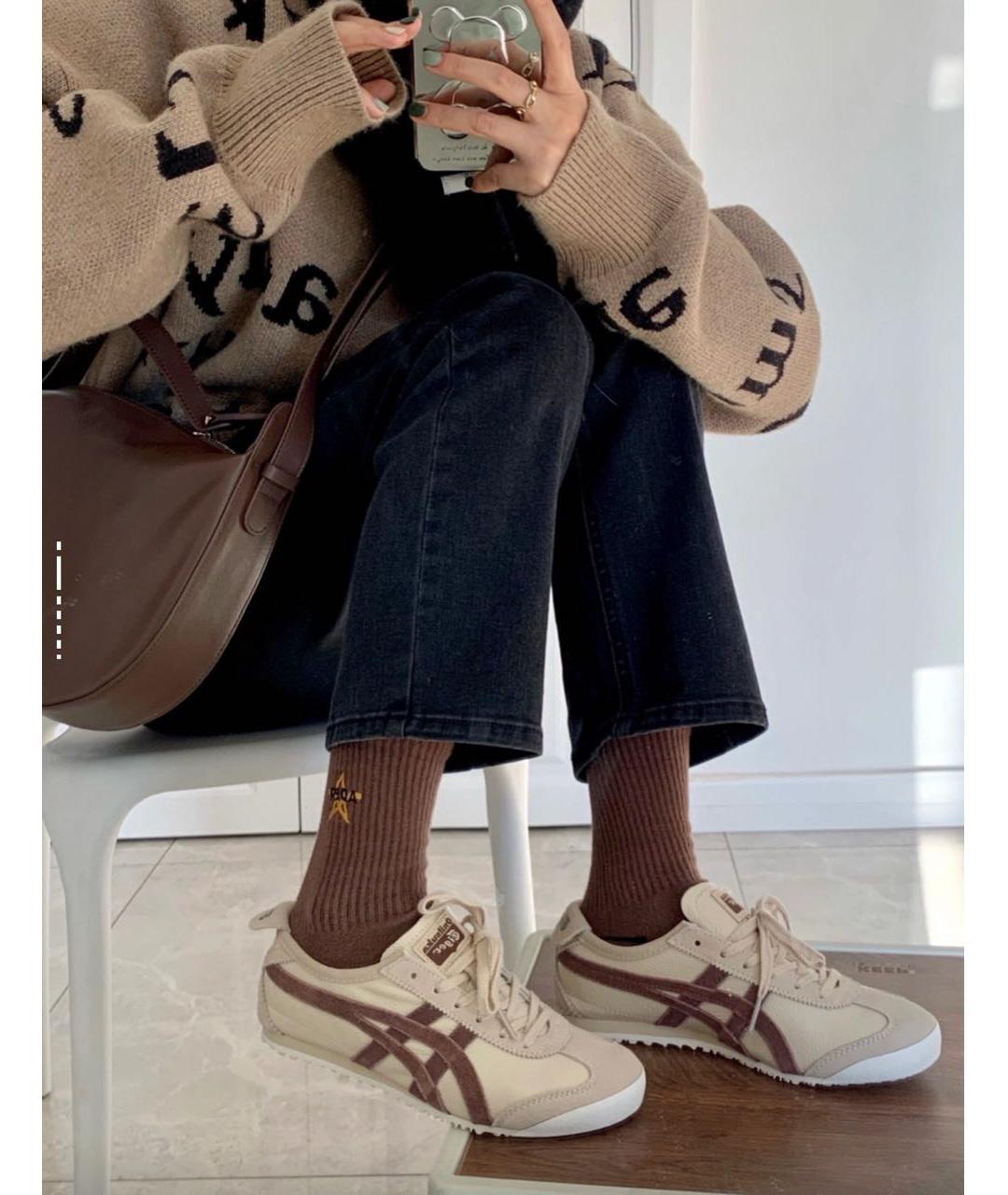 ONITSUKA TIGER Бежевые кроссовки, фото 5