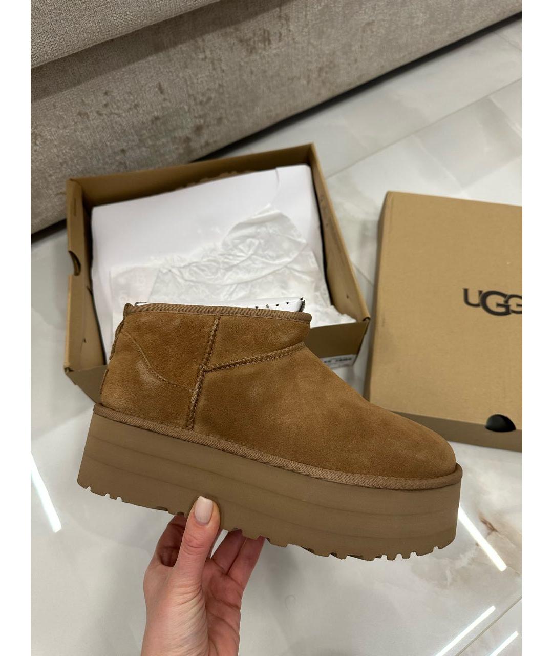 UGG AUSTRALIA Коричневые ботинки, фото 7