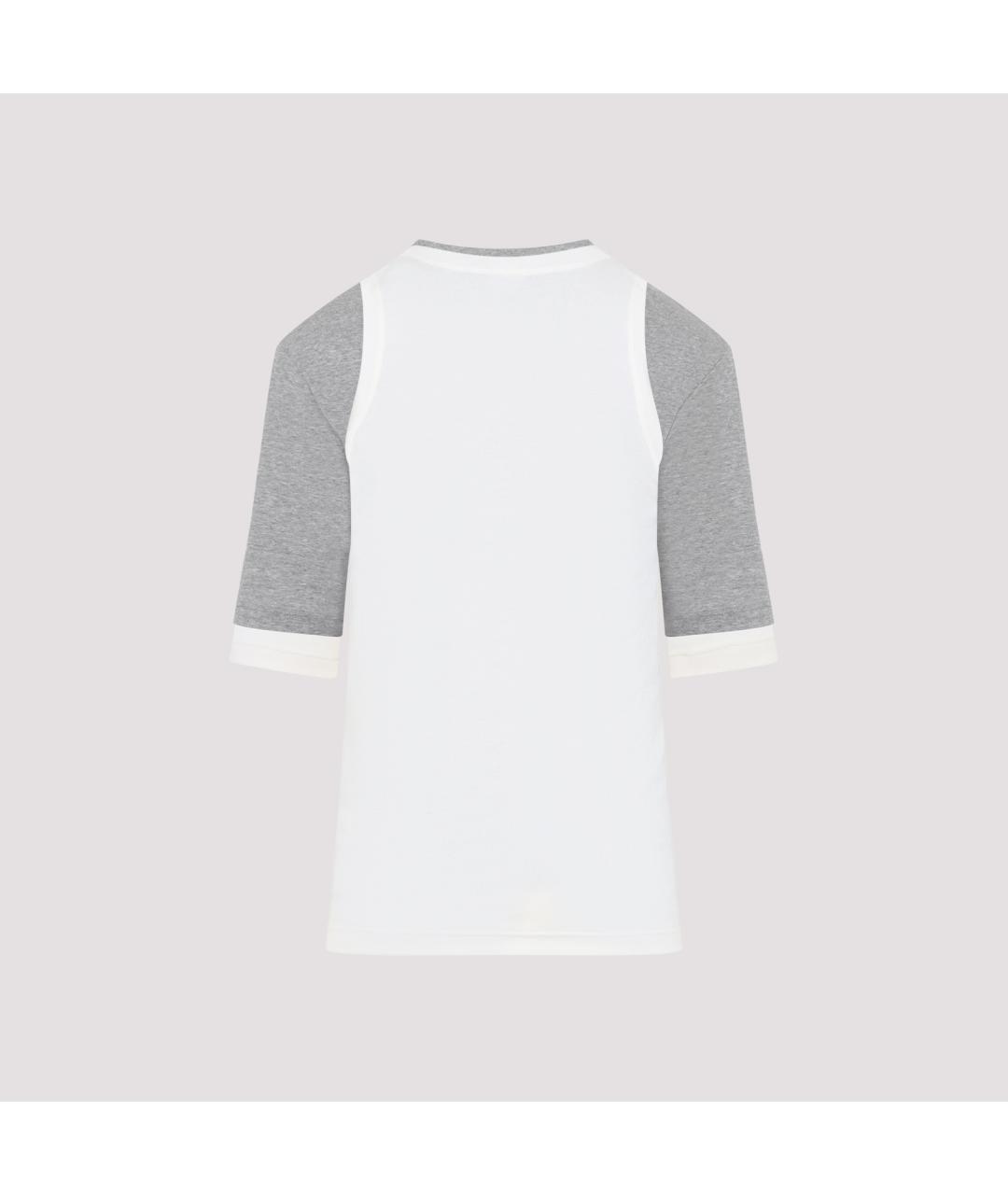JIL SANDER Белая хлопковая футболка, фото 3