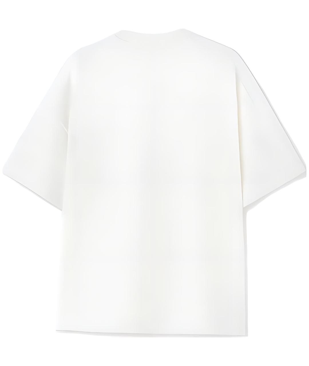 JIL SANDER Белая хлопковая футболка, фото 2