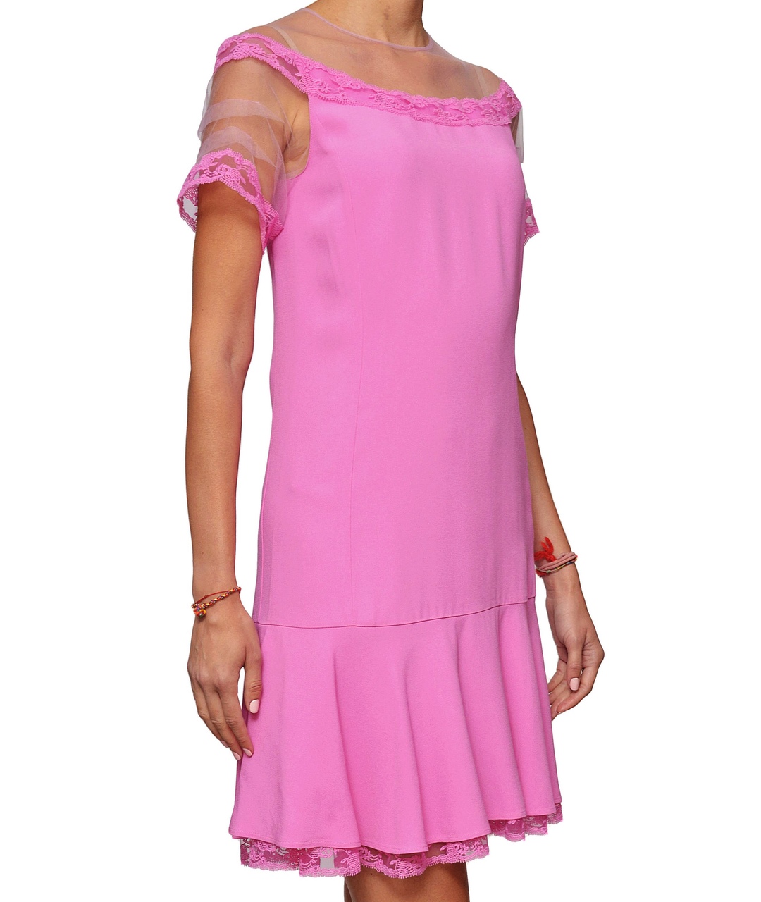 ERMANNO SCERVINO Розовое повседневное платье, фото 2