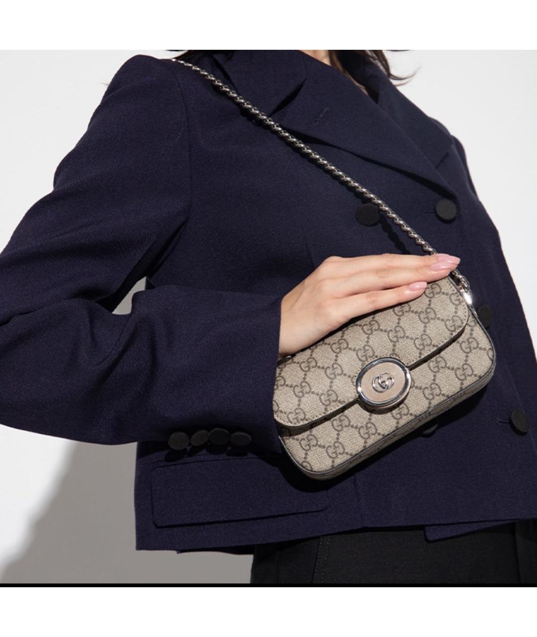 GUCCI Коричневая сумка с короткими ручками, фото 4