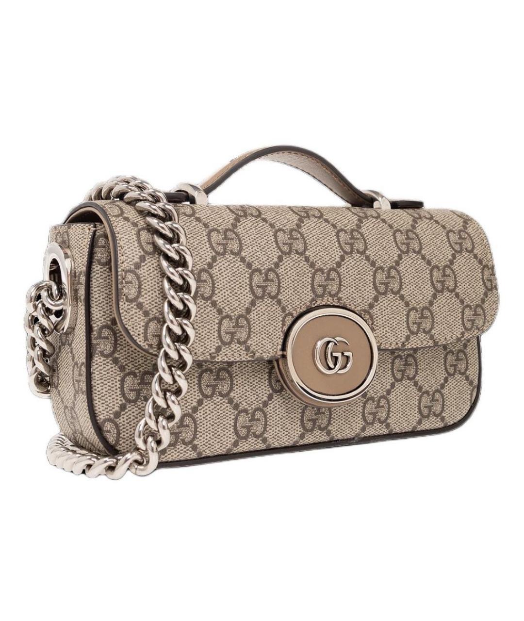 GUCCI Коричневая сумка с короткими ручками, фото 2