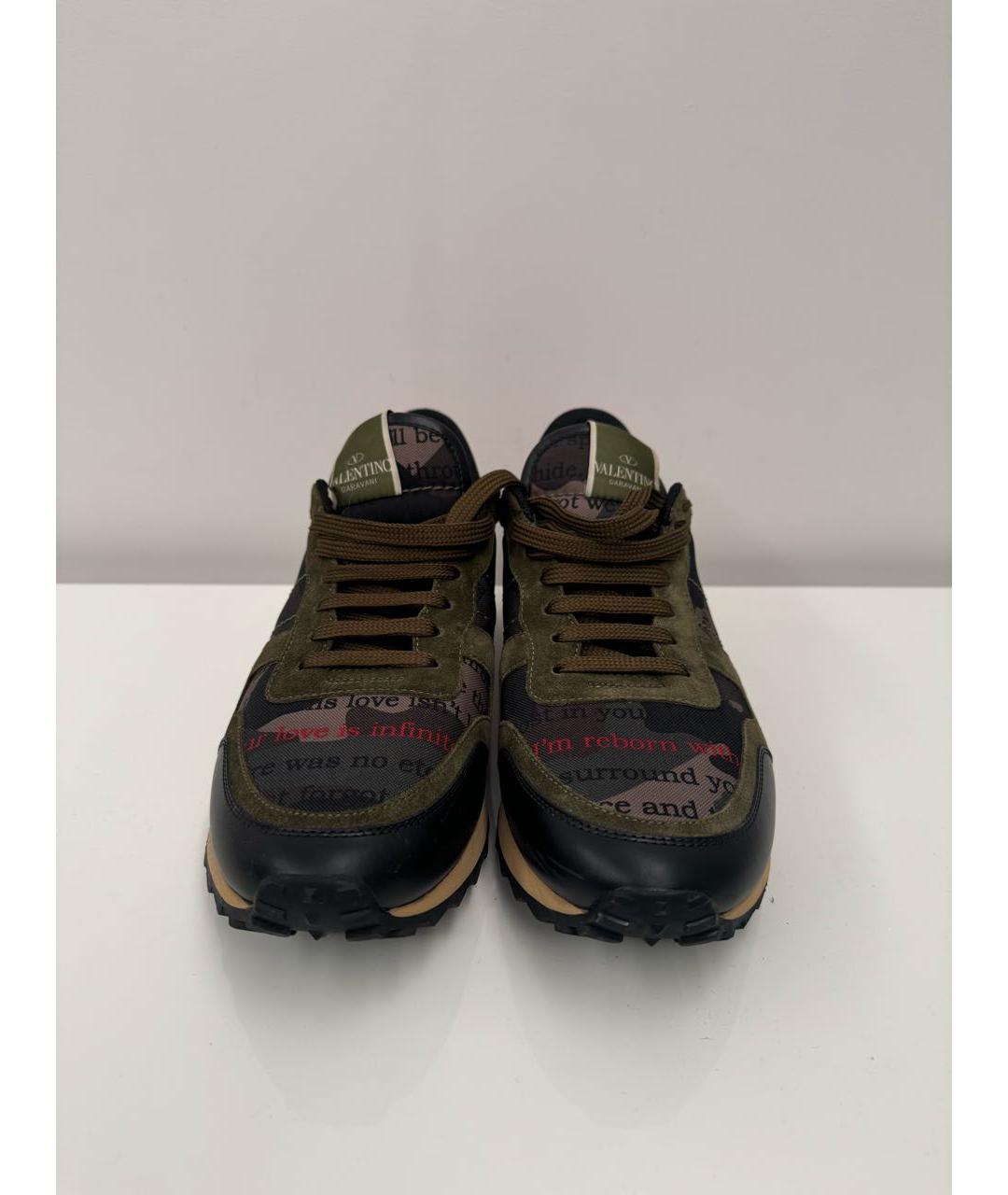 VALENTINO Мульти текстильные низкие кроссовки / кеды, фото 2