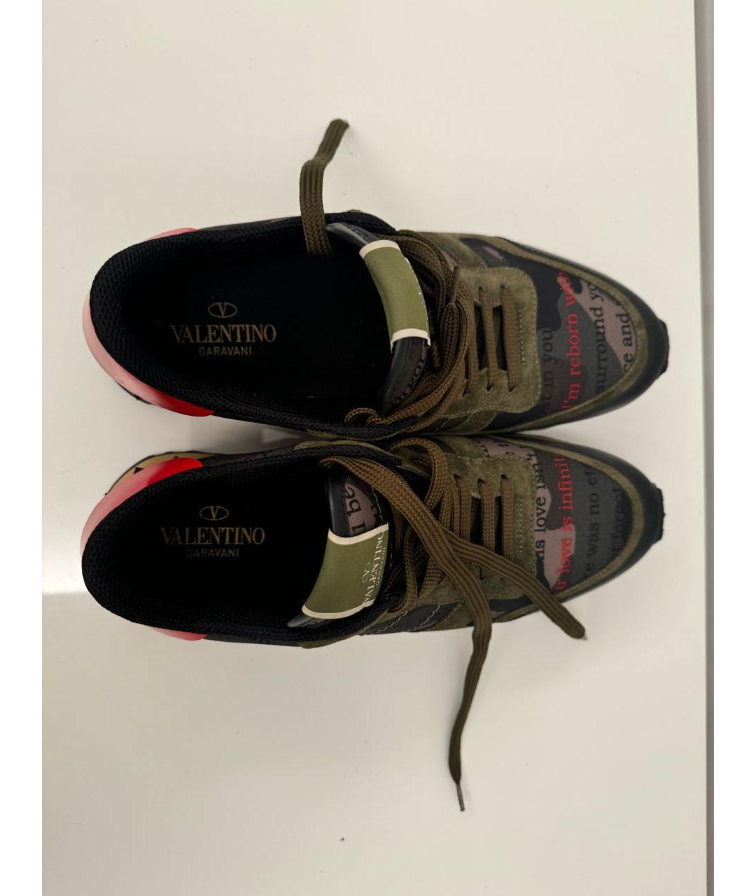 VALENTINO Мульти текстильные низкие кроссовки / кеды, фото 3