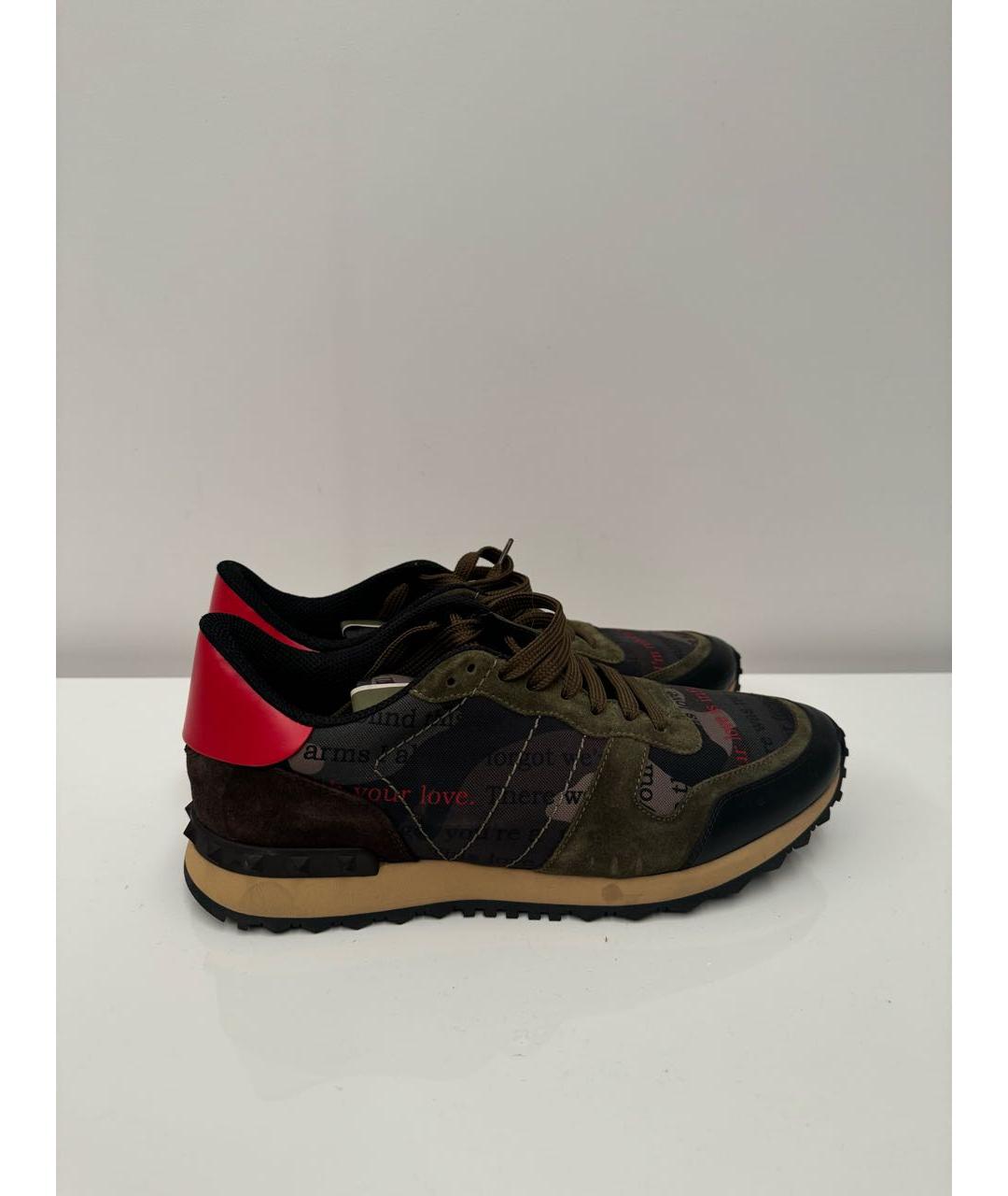 VALENTINO Мульти текстильные низкие кроссовки / кеды, фото 5