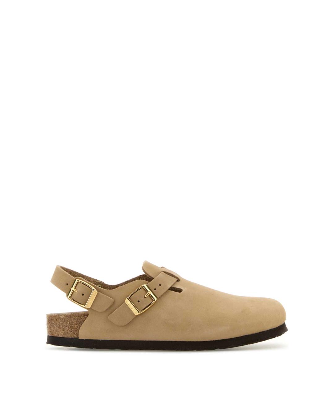 BIRKENSTOCK Бежевые замшевые сандалии, фото 1