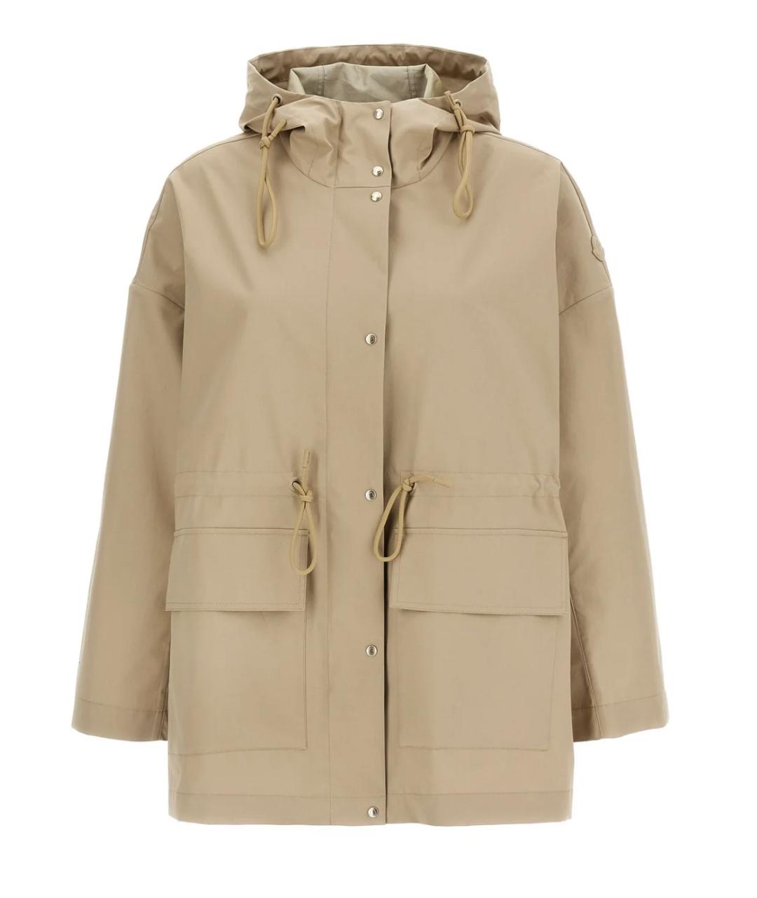 MONCLER Бежевая хлопковая куртка, фото 1
