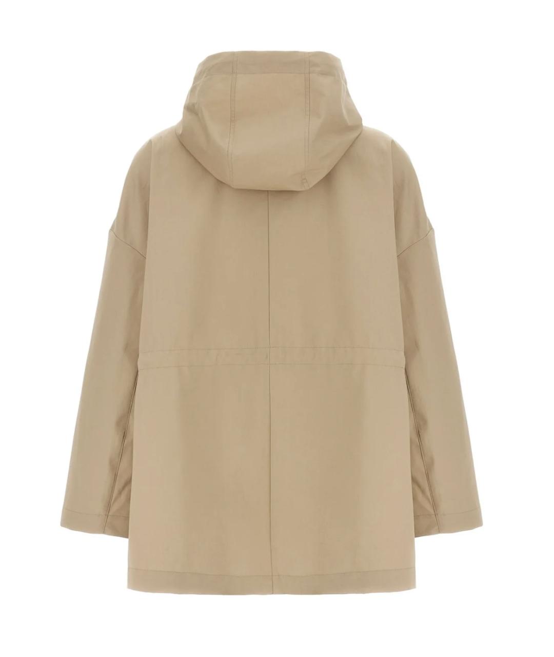 MONCLER Бежевая хлопковая куртка, фото 2