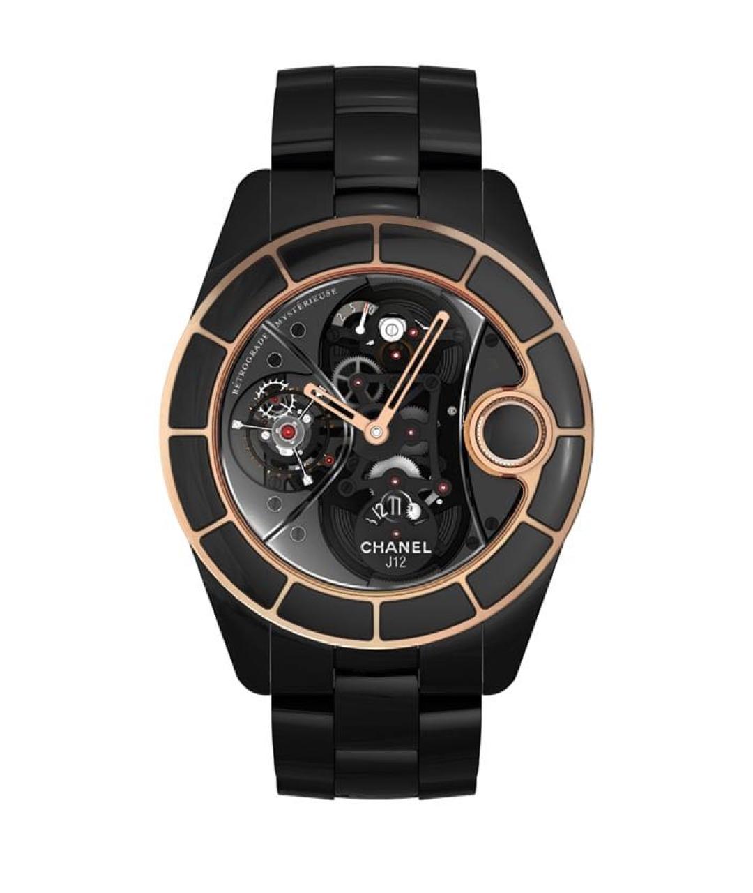 CHANEL Черные часы из желтого золота, фото 1