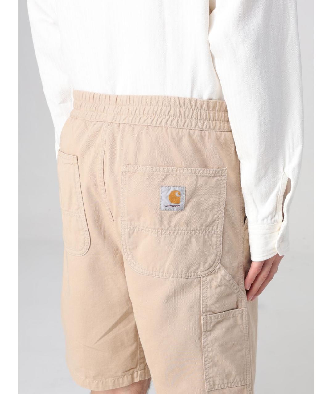 CARHARTT WIP Бежевые шорты, фото 4