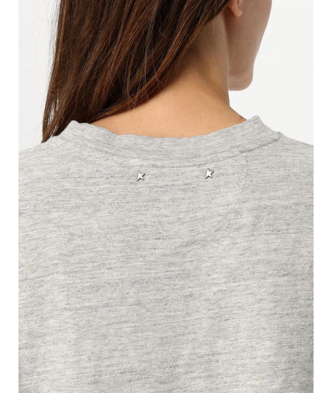 GOLDEN GOOSE DELUXE BRAND Серая футболка, фото 6