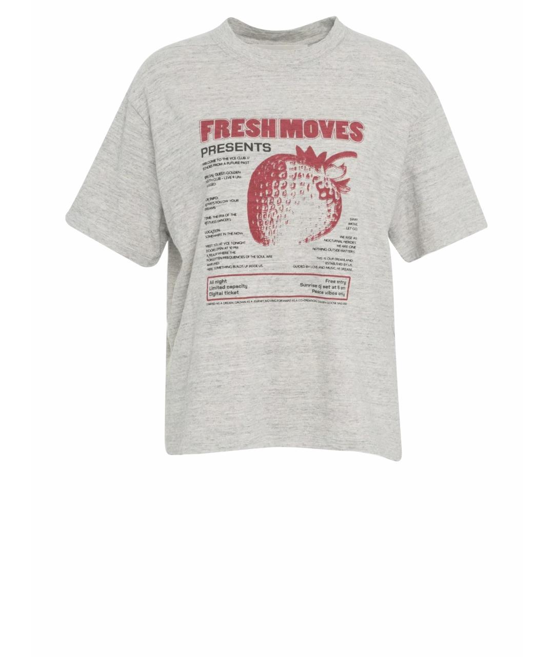 GOLDEN GOOSE DELUXE BRAND Серая футболка, фото 1