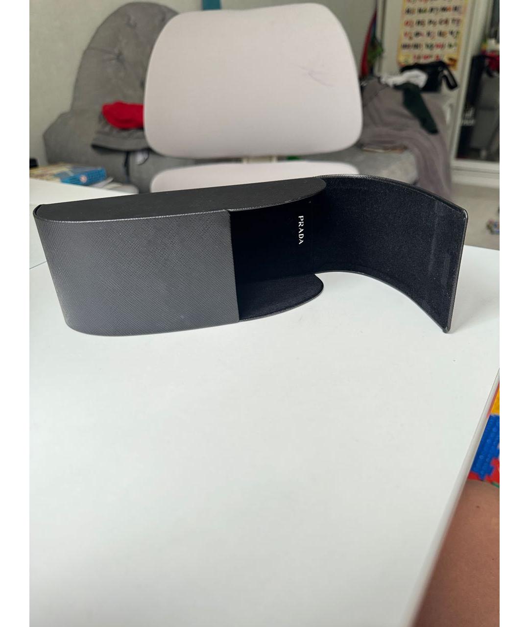 PRADA Белые пластиковые солнцезащитные очки, фото 4