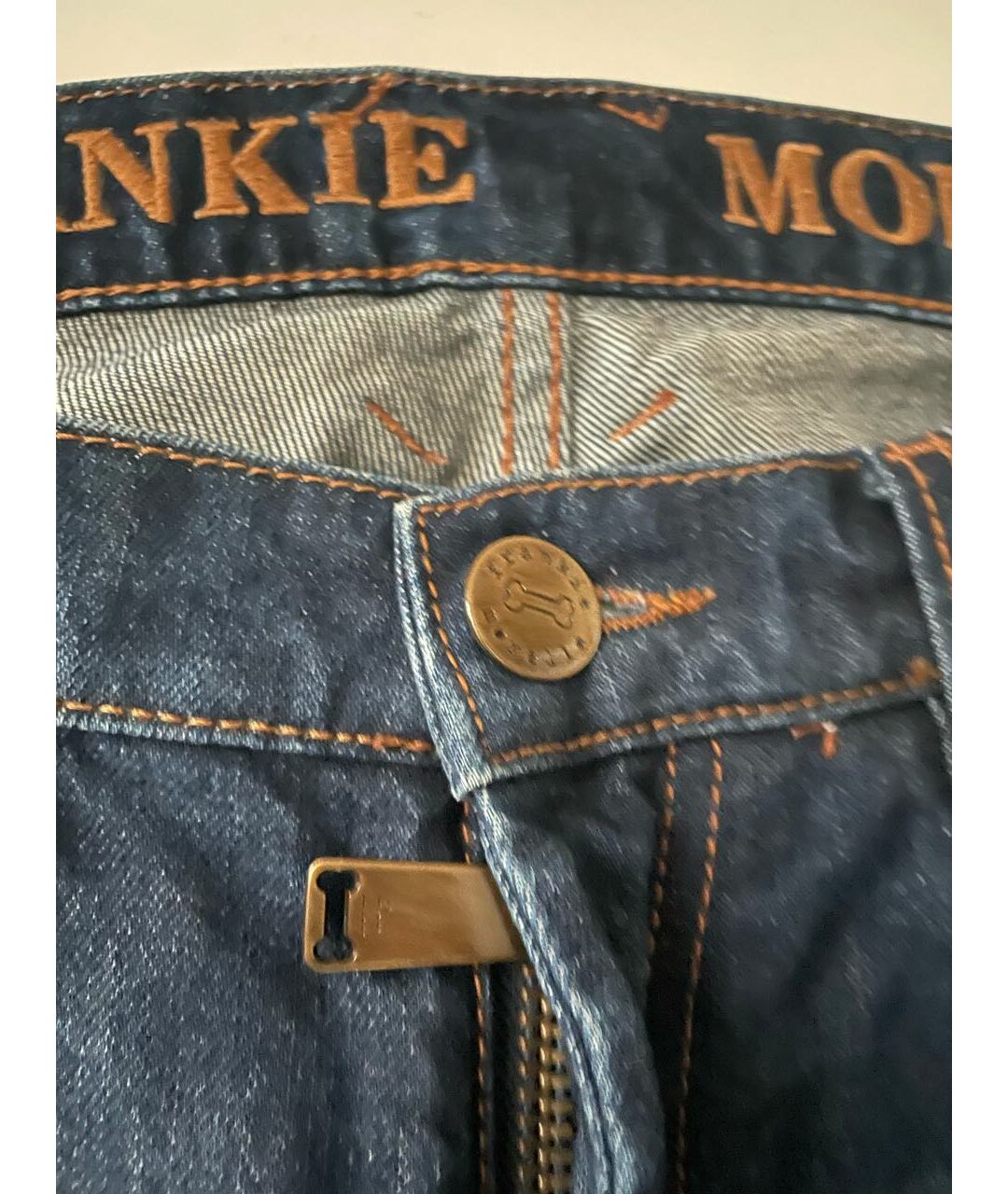 FRANKIE MORELLO Синие хлопковые прямые джинсы, фото 3