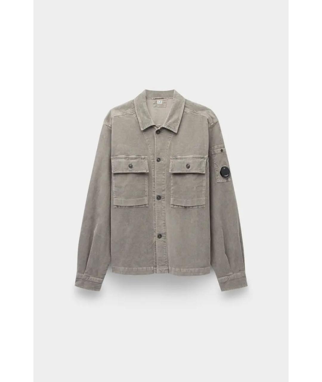 CP COMPANY Серая хлопковая кэжуал рубашка, фото 8